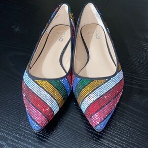 5/$25 SALE Mix No. 6 Rainbow Jeweled Flats 6